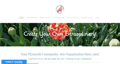 Desktop Screenshot of plymoutharts.com