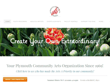 Tablet Screenshot of plymoutharts.com