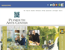 Tablet Screenshot of plymoutharts.org